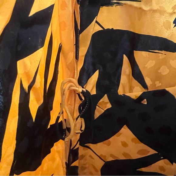 Flora Kung Abstract Silk Special Edition 80’s Vintage Wrap Dress Sz 6 - Picture 5 of 11